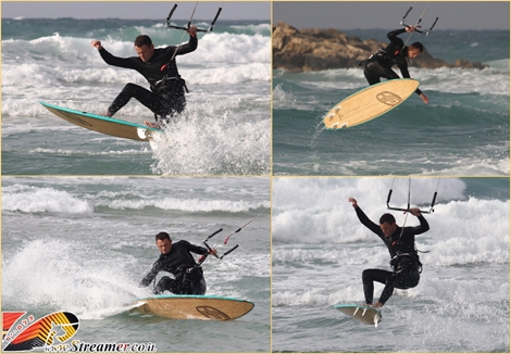 <font color="#003366"><strong>On weekend the wind was stable and many kitesurfers came  to shore, running up and down the wind direction, catching waves and  jumping high in the air. <font color="#5b0000">Arthur</font> is onn of the best local kitesurfers and has demonstrated professional skill while catching wind with his  surfboard. Click on main photo to watch the kite surf gallery from Saturday  <a href="http://streamer.co.il/gallery/cat/kite_and_surf_-_catching_winds_at_yamia_beach_23__2_2_13/">23.02.2013</a> at Yamia beach Ashqelon, Israel</strong></font>